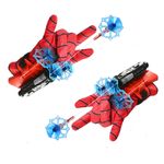 Jucarii, Copii si Bebe - Jucarii si jocuri - Jucarii & jocuri educative - Jucarii interactive - Manusi Spiderman cu ventuze,sfoara si lansator, IdeallStore®, rosu - Infinity.ro