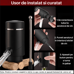 Casa si Gradina - Bucatarie si vesela - Accesorii bar - Carafe si decantoare - Decantor cu aerator electric pentru vin SpectrumPoint®, tub potrivit pentru toate genurile de sticle, portabil, argintiu - Infinity.ro