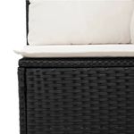 Casa si Gradina - Gradina si terasa - Mobilier exterior - Seturi mobila gradina - Set mobilier de gradina cu perne, 4 piese, negru, poliratan - Infinity.ro