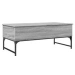 Casa si Gradina - Mobilier - Mese si birouri - Masute de cafea - Masuta de cafea, gri sonoma, 100x50x40 cm, lemn prelucrat/metal - Infinity.ro