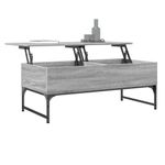 Casa si Gradina - Mobilier - Mese si birouri - Masute de cafea - Masuta de cafea, gri sonoma, 100x50x40 cm, lemn prelucrat/metal - Infinity.ro