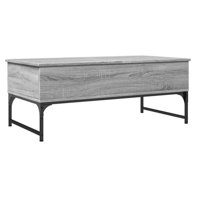 Casa si Gradina - Mobilier - Mese si birouri - Masute de cafea - Masuta de cafea, gri sonoma, 100x50x40 cm, lemn prelucrat/metal - Infinity.ro