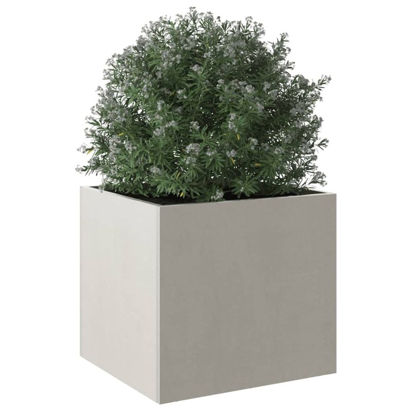 Casa si Gradina - Gradinarit si plante - Plante si ghivece - Ghivece si suporturi - Jardiniera, argintiu, 32x30x29 cm, otel inoxidabil - Infinity.ro