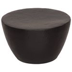 Casa si Gradina - Mobilier - Mese si birouri - Masute de cafea - Masuta de cafea, negru, Ø 50x30 cm, aluminiu batut la ciocan - Infinity.ro