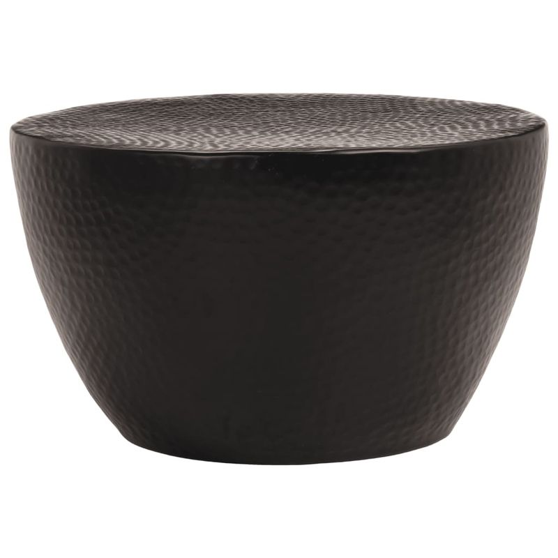Casa si Gradina - Mobilier - Mese si birouri - Masute de cafea - Masuta de cafea, negru, Ø 50x30 cm, aluminiu batut la ciocan - Infinity.ro