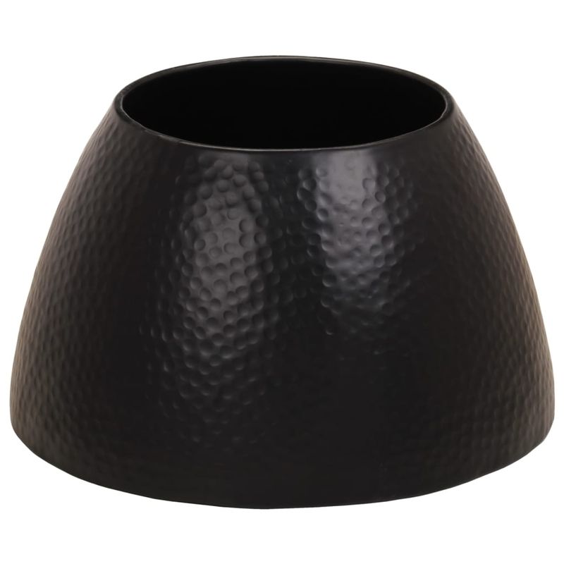 Casa si Gradina - Mobilier - Mese si birouri - Masute de cafea - Masuta de cafea, negru, Ø 50x30 cm, aluminiu batut la ciocan - Infinity.ro