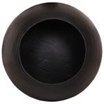Casa si Gradina - Mobilier - Mese si birouri - Masute de cafea - Masuta de cafea, negru, Ø 50x30 cm, aluminiu batut la ciocan - Infinity.ro