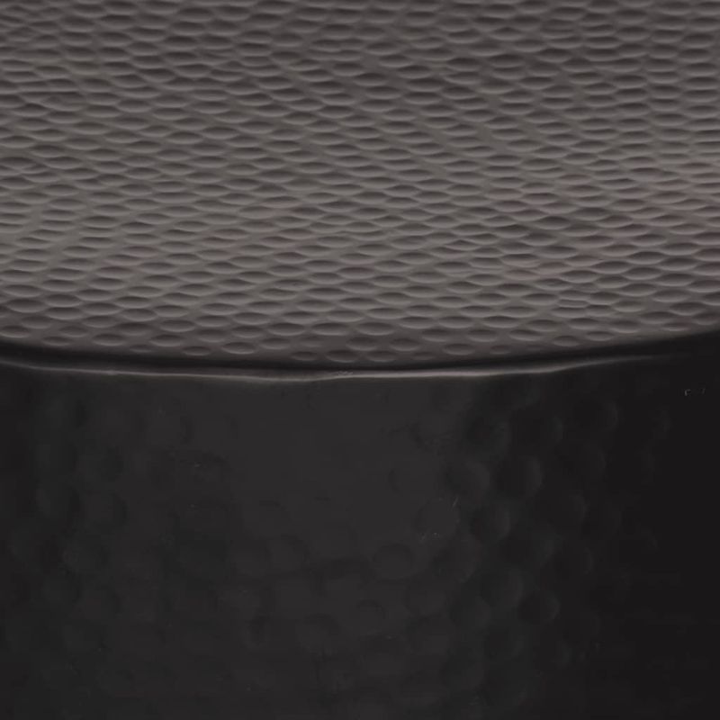 Casa si Gradina - Mobilier - Mese si birouri - Masute de cafea - Masuta de cafea, negru, Ø 50x30 cm, aluminiu batut la ciocan - Infinity.ro