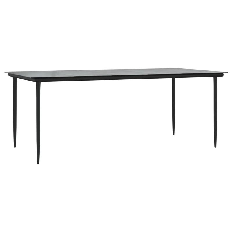 Casa si Gradina - Gradina si terasa - Mobilier exterior - Seturi mobila gradina - Set mobilier de gradina cu perne, 7 piese, negru, poliratan - Infinity.ro