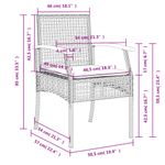 Casa si Gradina - Gradina si terasa - Mobilier exterior - Seturi mobila gradina - Set mobilier de gradina cu perne, 7 piese, negru, poliratan - Infinity.ro