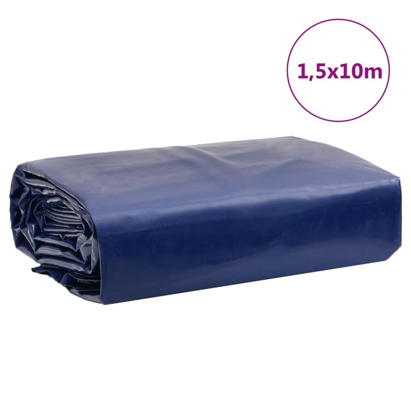 Casa si Gradina - Gradina si terasa - Umbrele si pavilioane - Pavilioane - Prelata, albastru, 1,5x10 m, 650 g/m² - Infinity.ro