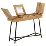 Casa si Gradina - Mobilier - Comode si corpuri - Masute de toaleta - Masa de toaleta, 105x35x75 cm, lemn masiv mango brut si fier - Infinity.ro