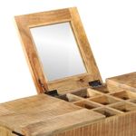 Casa si Gradina - Mobilier - Comode si corpuri - Masute de toaleta - Masa de toaleta, 105x35x75 cm, lemn masiv mango brut si fier - Infinity.ro