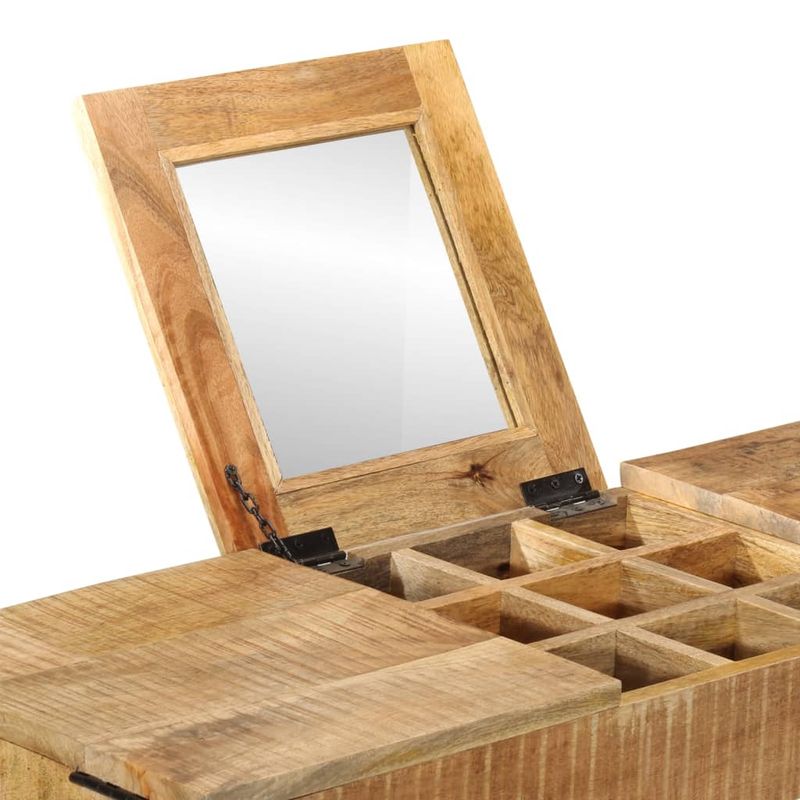 Casa si Gradina - Mobilier - Comode si corpuri - Masute de toaleta - Masa de toaleta, 105x35x75 cm, lemn masiv mango brut si fier - Infinity.ro