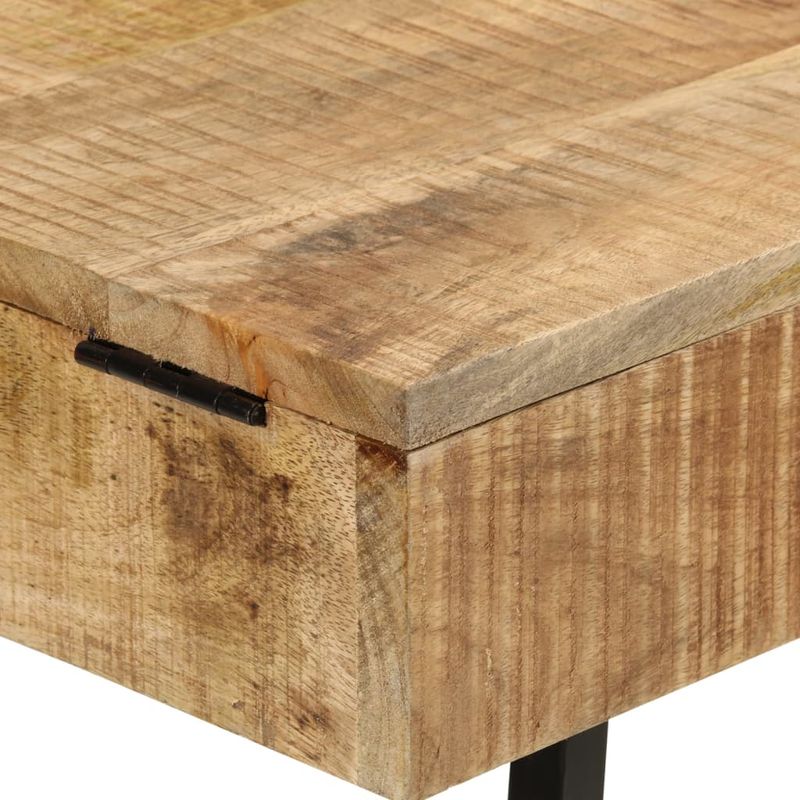 Casa si Gradina - Mobilier - Comode si corpuri - Masute de toaleta - Masa de toaleta, 105x35x75 cm, lemn masiv mango brut si fier - Infinity.ro