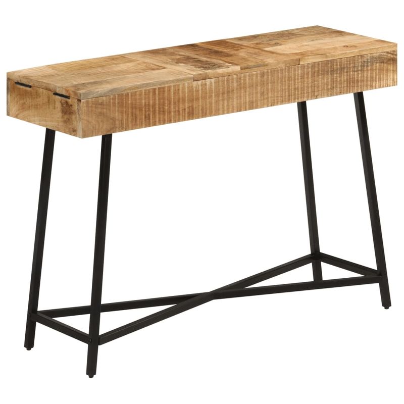 Casa si Gradina - Mobilier - Comode si corpuri - Masute de toaleta - Masa de toaleta, 105x35x75 cm, lemn masiv mango brut si fier - Infinity.ro