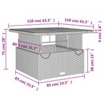 Casa si Gradina - Gradina si terasa - Mobilier exterior - Seturi mobila gradina - Set mobilier de gradina cu perne, 5 piese, negru, poliratan - Infinity.ro