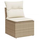 Casa si Gradina - Gradina si terasa - Mobilier exterior - Seturi mobila gradina - Set canapele de gradina cu perne, 5 piese, bej, poliratan - Infinity.ro