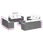 Casa si Gradina - Gradina si terasa - Mobilier exterior - Seturi mobila gradina - Set canapele de gradina, 13 piese, cu perne, bej, poliratan - Infinity.ro
