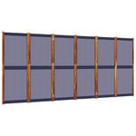 Casa si Gradina - Decoratiuni - Pereti despartitori si paravane - Paravan de camera cu 6 panouri, albastru inchis, 420x180 cm - Infinity.ro