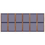 Casa si Gradina - Decoratiuni - Pereti despartitori si paravane - Paravan de camera cu 6 panouri, albastru inchis, 420x180 cm - Infinity.ro