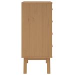 Casa si Gradina - Mobilier - Comode si corpuri - Noptiere - Noptiera „OLDEN”, maro, lemn masiv de pin - Infinity.ro