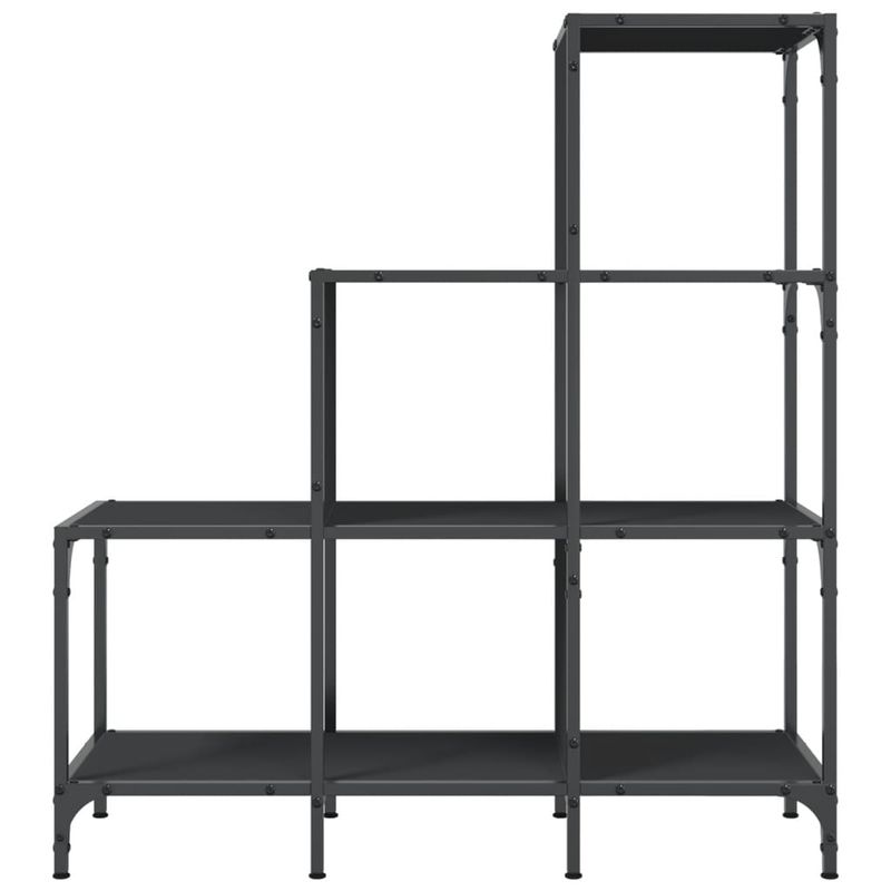 Casa si Gradina - Mobilier - Biblioteci si rafturi - Biblioteci - Biblioteca, negru, 92x30x102 cm, lemn prelucrat si metal - Infinity.ro