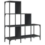 Casa si Gradina - Mobilier - Biblioteci si rafturi - Biblioteci - Biblioteca, negru, 92x30x102 cm, lemn prelucrat si metal - Infinity.ro