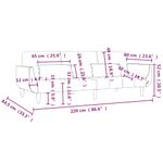Casa si Gradina - Mobilier - Canapele si coltare - Canapele - Canapea extensibila cu 2 locuri, 2 perne, negru, textil - Infinity.ro