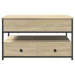 Casa si Gradina - Mobilier - Mese si birouri - Masute de cafea - Masuta de cafea stejar sonoma 85x50x50 cm lemn prelucrat/metal - Infinity.ro