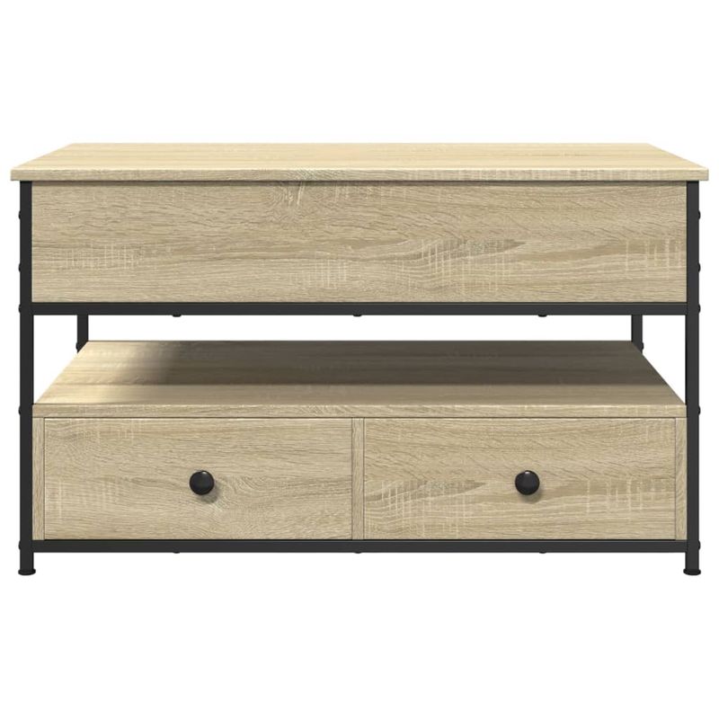 Casa si Gradina - Mobilier - Mese si birouri - Masute de cafea - Masuta de cafea stejar sonoma 85x50x50 cm lemn prelucrat/metal - Infinity.ro