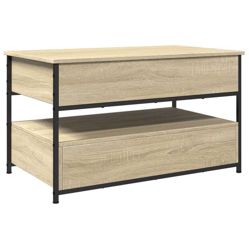 Casa si Gradina - Mobilier - Mese si birouri - Masute de cafea - Masuta de cafea stejar sonoma 85x50x50 cm lemn prelucrat/metal - Infinity.ro