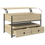 Casa si Gradina - Mobilier - Mese si birouri - Masute de cafea - Masuta de cafea stejar sonoma 85x50x50 cm lemn prelucrat/metal - Infinity.ro