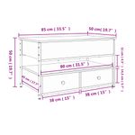 Casa si Gradina - Mobilier - Mese si birouri - Masute de cafea - Masuta de cafea stejar sonoma 85x50x50 cm lemn prelucrat/metal - Infinity.ro
