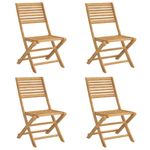 Casa si Gradina - Gradina si terasa - Mobilier exterior - Scaune si sezlonguri gradina - Scaune gradina pliante 4 buc. 48,5x61,5x87 cm lemn masiv acacia - Infinity.ro