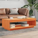 Casa si Gradina - Mobilier - Mese si birouri - Masute de cafea - Masuta de cafea, maro ceruit, 110x50x33,5 cm, lemn masiv pin - Infinity.ro
