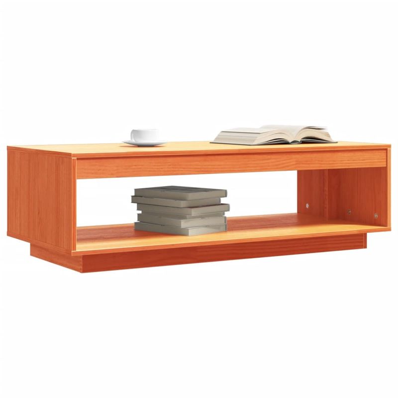 Casa si Gradina - Mobilier - Mese si birouri - Masute de cafea - Masuta de cafea, maro ceruit, 110x50x33,5 cm, lemn masiv pin - Infinity.ro