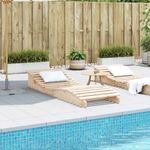 Casa si Gradina - Gradina si terasa - Mobilier exterior - Scaune si sezlonguri gradina - Sezlong, 205x70x31,5 cm, lemn masiv de pin - Infinity.ro