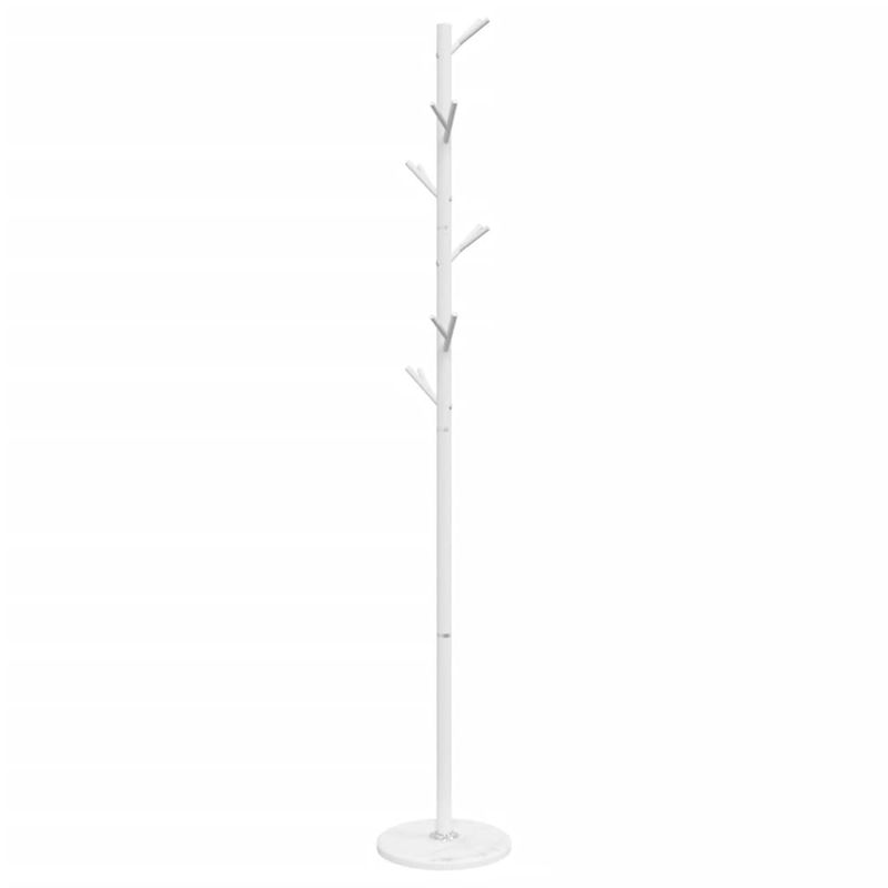 Casa si Gradina - Mobilier - Organizare si depozitare - Cuiere - Cuier de haine, alb, 175 cm, fier vopsit electrostatic - Infinity.ro