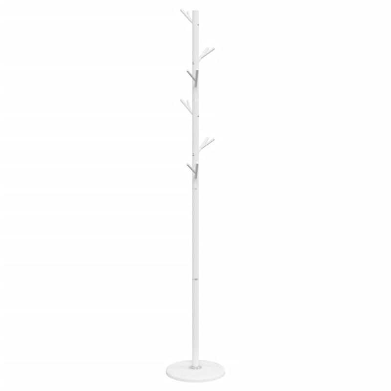 Casa si Gradina - Mobilier - Organizare si depozitare - Cuiere - Cuier de haine, alb, 175 cm, fier vopsit electrostatic - Infinity.ro