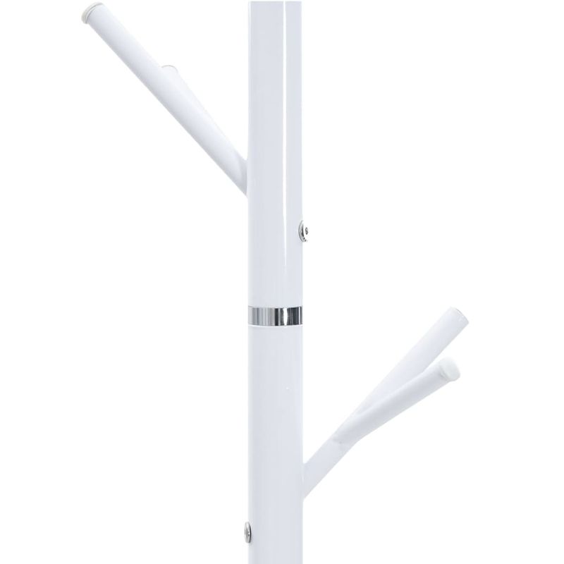 Casa si Gradina - Mobilier - Organizare si depozitare - Cuiere - Cuier de haine, alb, 175 cm, fier vopsit electrostatic - Infinity.ro