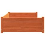 Petshop - Accesorii petshop - Culcusuri si custi - Culcusuri si saltele - Pat pentru caini, maro ceruit, 105,5x75,5x28 cm, lemn masiv pin - Infinity.ro