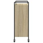 Casa si Gradina - Bucatarie si vesela - Ustensile bucatarie - Cosuri servire - Carucior de bucatarie stejar sonoma 70x30x82 cm lemn prelucrat - Infinity.ro