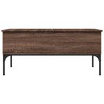 Casa si Gradina - Mobilier - Mese si birouri - Masute de cafea - Masuta cafea, stejar maro, 100x50x45 cm, lemn prelucrat/metal - Infinity.ro