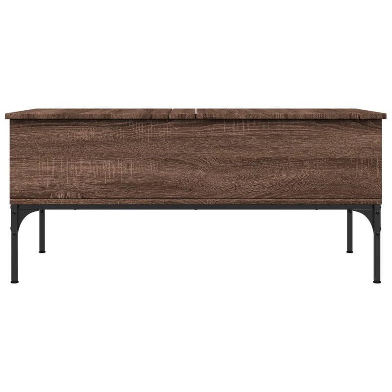 Casa si Gradina - Mobilier - Mese si birouri - Masute de cafea - Masuta cafea, stejar maro, 100x50x45 cm, lemn prelucrat/metal - Infinity.ro