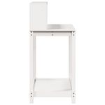 Casa si Gradina - Gradinarit si plante - Plante si ghivece - Ghivece si suporturi - Masa de plantare cu rafturi alb 108x50x109,5 cm lemn masiv pin - Infinity.ro