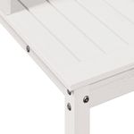 Casa si Gradina - Gradinarit si plante - Plante si ghivece - Ghivece si suporturi - Masa de plantare cu rafturi alb 108x50x109,5 cm lemn masiv pin - Infinity.ro