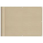 Casa si Gradina - Gradina si terasa - Umbrele si pavilioane - Umbrele - Paravan de balcon, bej, 75x1000 cm, 100% poliester oxford - Infinity.ro