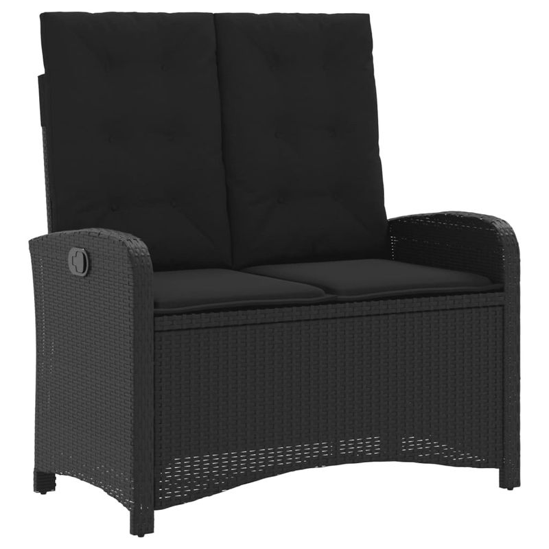 Casa si Gradina - Gradina si terasa - Mobilier exterior - Seturi mobila gradina - Set mobilier de gradina cu perne, 4 piese, negru, poliratan - Infinity.ro