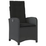 Casa si Gradina - Gradina si terasa - Mobilier exterior - Seturi mobila gradina - Set mobilier de gradina cu perne, 4 piese, negru, poliratan - Infinity.ro